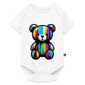 Orso Orsacchiotto Ours en peluche - Body à manches courtes Premium Bébé - blanc - Devant