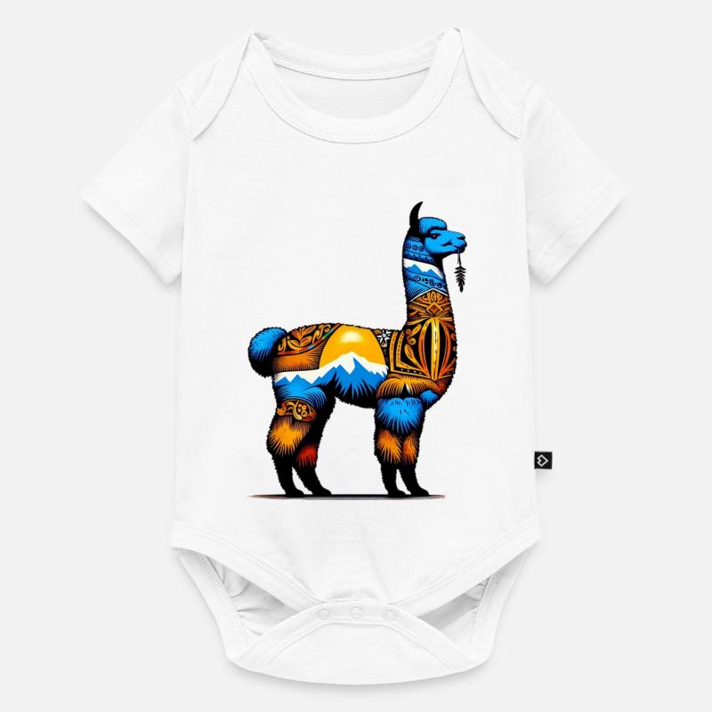 Alpaga - Body à manches courtes Premium Bébé - blanc