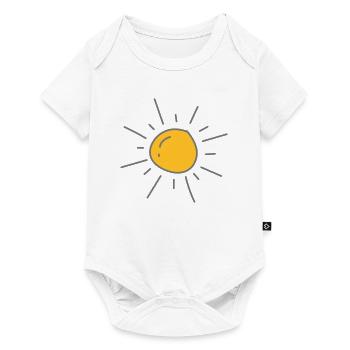 Sun two-tone - Baby Premium short-sleeve bodysuit - white - Front