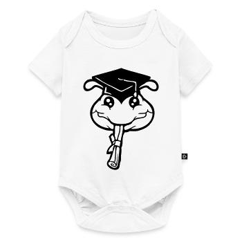 Caterpillar High School Graduation Passed College Worm - Baby Premium short-sleeve bodysuit - white - Front