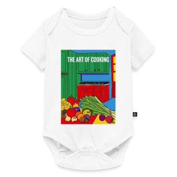 The Art Of Cooking Illustration - Baby Premium short-sleeve bodysuit - white - Front