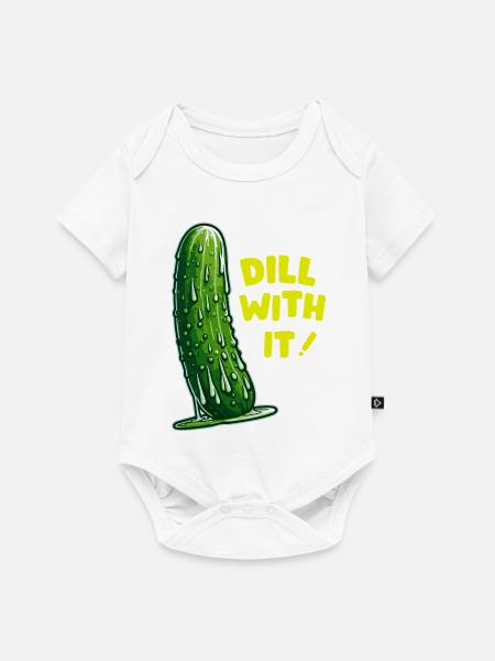 Dill Rebel Pickle DAZU - Baby Premium Kurzarmbody - Weiß