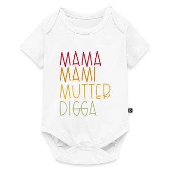 Mom Mommy Mom Digga - Baby Premium short-sleeve bodysuit - white - Front