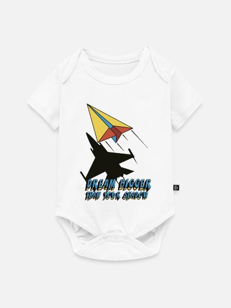 Dream bigger than your shadow - Baby Premium Kurzarmbody - Weiß