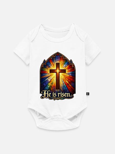 He is risen - Baby Premium Kurzarmbody - Weiß