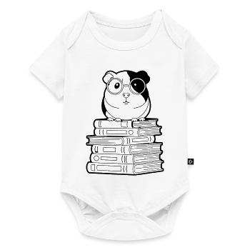 Contour des nerds des livres Cobayes - Body à manches courtes Premium Bébé - blanc - Devant