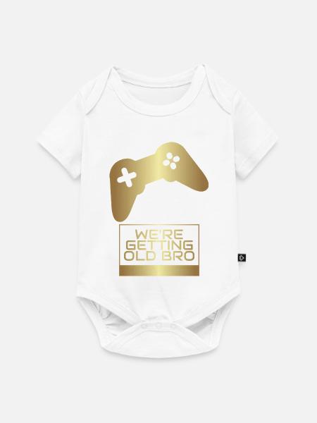 Wir werden alt, Bruder-Gamer - Baby Premium Kurzarmbody - Weiß