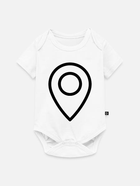 Lokalisierung - Baby Premium Kurzarmbody - Weiß