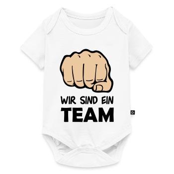 faust_team_002 - Baby Premium Kurzarmbody - Weiß - Vorne