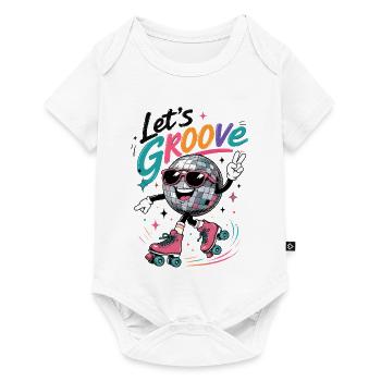 Let's Groove Disco auf Rollschuhen Retro  - Baby Premium Kurzarmbody - Weiß - Vorne