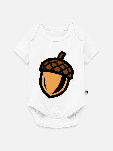 Eichel Symbol - Baby Premium Kurzarmbody - Weiß