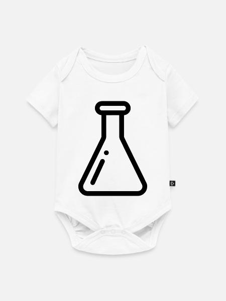 Chemielabor Erlenmeyer Flask - Baby Premium Kurzarmbody - Weiß