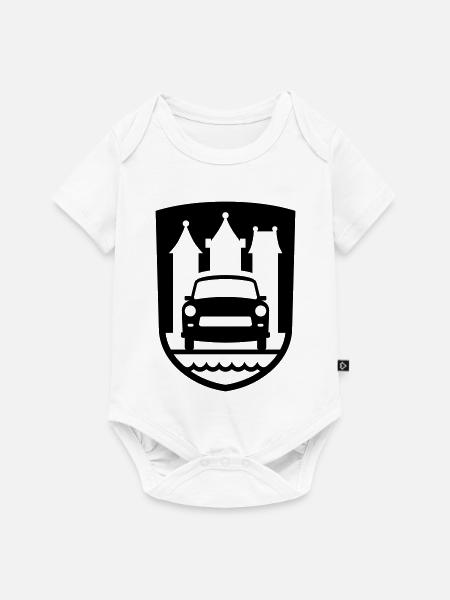 Trabi Motorsport Zwickau (Farbe änderbar) - Baby Premium Kurzarmbody - Weiß