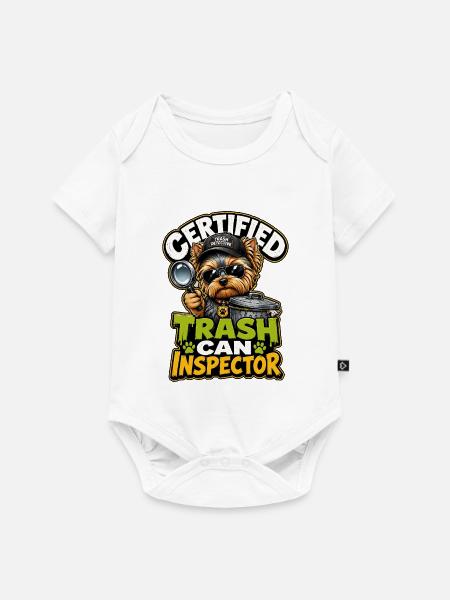 Yorkshire Terrier - Baby Premium Kurzarmbody - Weiß