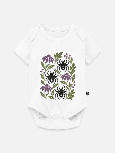 Gotische Spinnen - Baby Premium Kurzarmbody - Weiß