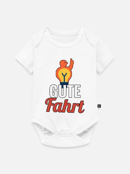 Motorrad Gute Fahrt Spruch - Baby Premium Kurzarmbody - Weiß
