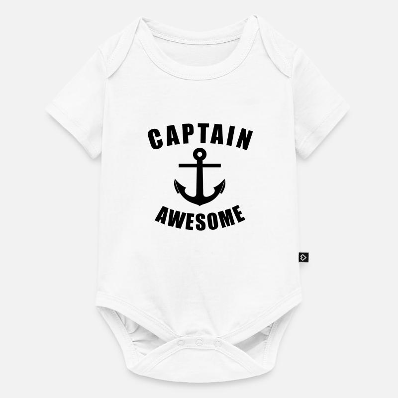 CAPITAINE AWESOME ! MARIN ET ANCRE IDÉE DE CADEAU - Body à manches courtes Premium Bébé - blanc