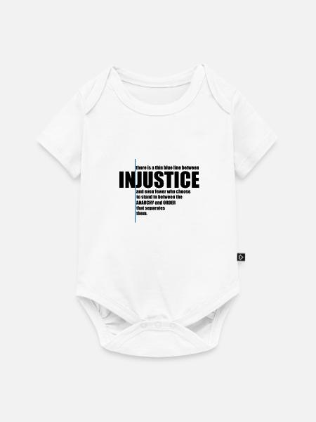UNGERECHTIGKEIT! GESCHENKIDEE - Baby Premium Kurzarmbody - Weiß