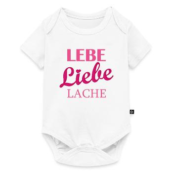 Lebe Liebe Lache Quote - Baby Premium short-sleeve bodysuit - white - Front