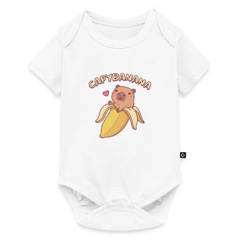 Capybara In Banana Capybanana pun - Baby Premium short-sleeve bodysuit - white - Front