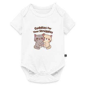 Cute Cats Cuddles For Your Struggles - Baby Premium short-sleeve bodysuit - white - Front