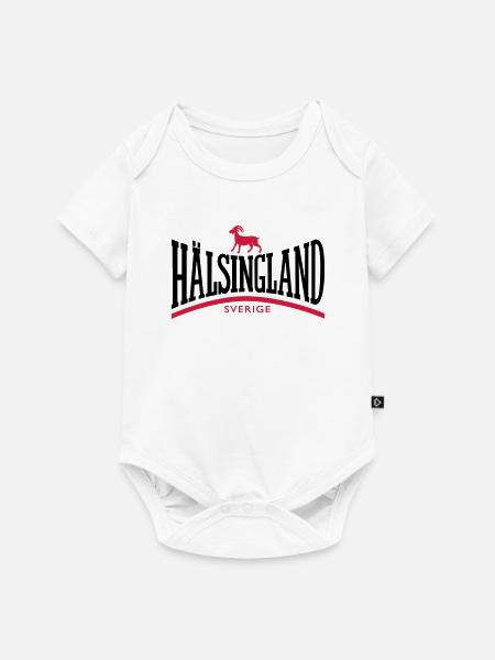 HÄLSINGLAND - Baby Premium kortärmad bodysuit - vit