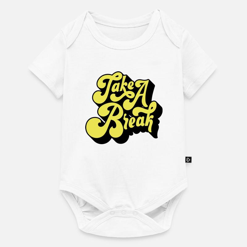 Take a break - Baby Premium short-sleeve bodysuit - white