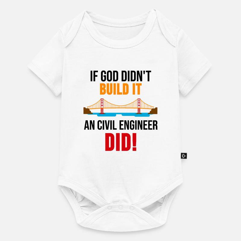 Ingénieur de construction cadeau de profession de construction pont pont - Body à manches courtes Premium Bébé - blanc