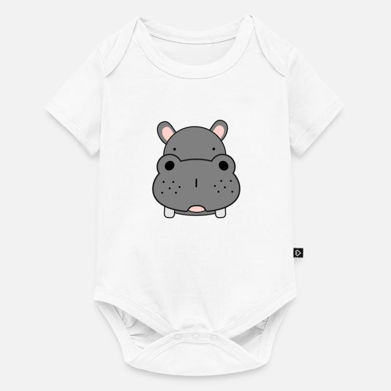 hippopotame - Body à manches courtes Premium Bébé - blanc