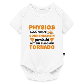 Physiotherapie Physiotherapeuten Physios Geschenk - Baby Premium Kurzarmbody - Weiß - Vorne