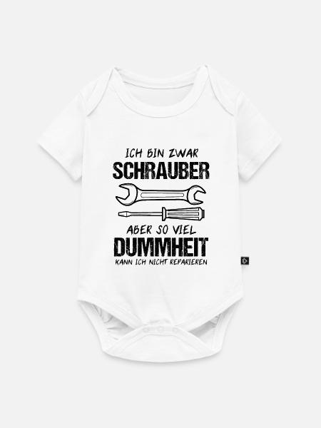 Kfz Mechaniker Schrauber Schrauben Geschenk - Baby Premium Kurzarmbody - Weiß
