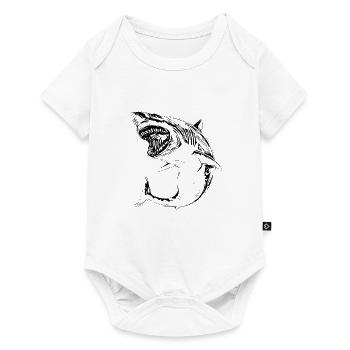 Shark - Baby Premium short-sleeve bodysuit - white - Front