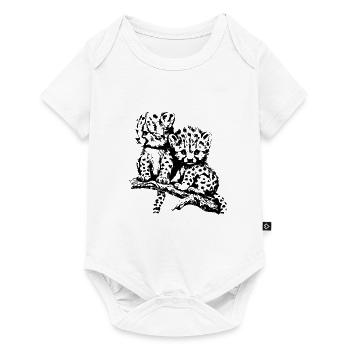 cheetah - Baby Premium short-sleeve bodysuit - white - Front