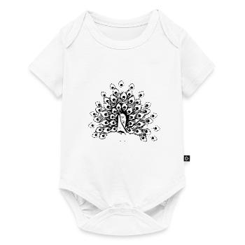 peacock - Baby Premium short-sleeve bodysuit - white - Front