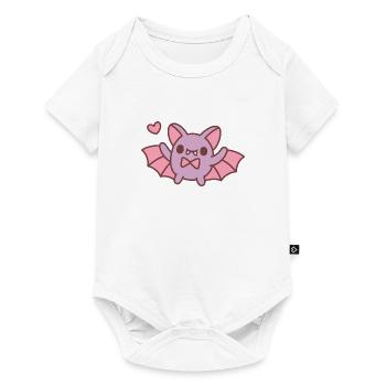 Mignon Vampire Bat Doodle - Body à manches courtes Premium Bébé - blanc - Devant