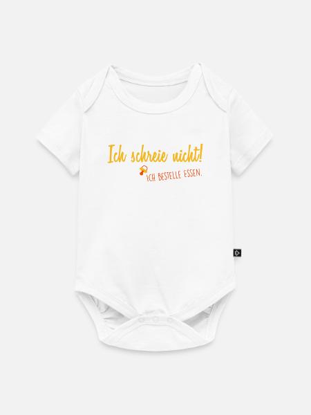 I'm not screaming - Baby Premium short-sleeve bodysuit - white