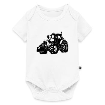 Traktor - Trecker - Schlepper - Landwirt - Baby Premium Kurzarmbody - Weiß - Vorne