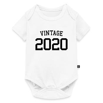 Millésime 2020 - 3 ans, 3ème anniversaire enfants - Body à manches courtes Premium Bébé - blanc - Devant