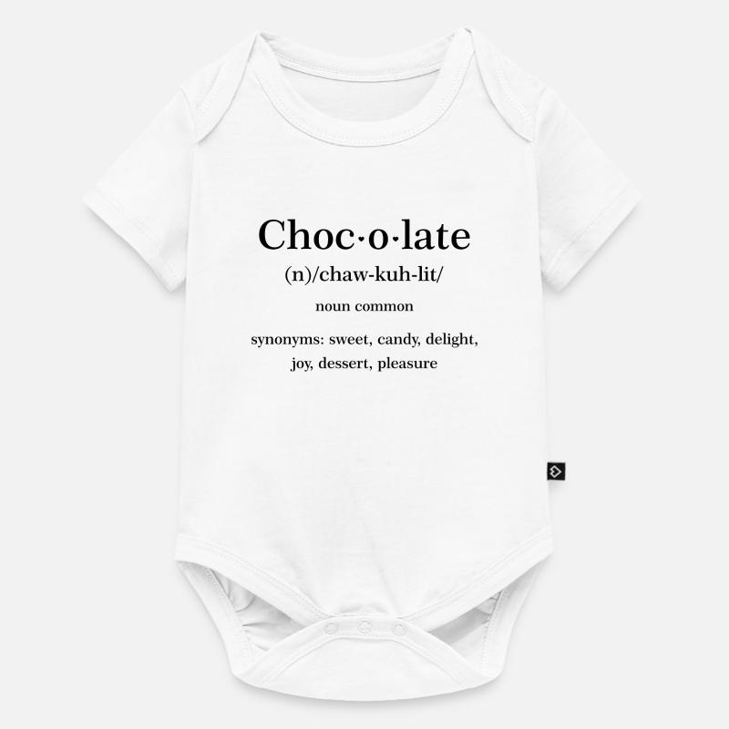 Citation chocolat - Body à manches courtes Premium Bébé - blanc