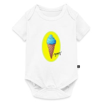 délicieux crème glacée - Body à manches courtes Premium Bébé - blanc - Devant