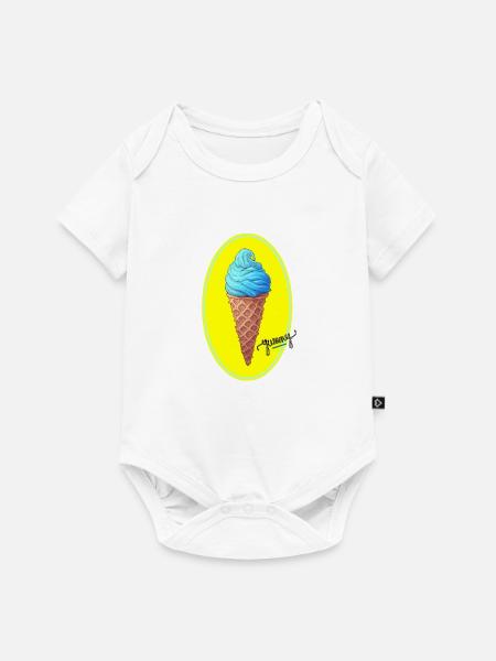 leckere eiscreme - Baby Premium Kurzarmbody - Weiß