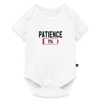 Batterie, Patience, Travail, Stress - Body à manches courtes Premium Bébé - blanc - Devant