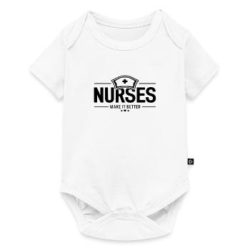Nurses Nurse Physician Assistant Saying Quote - Baby Premium short-sleeve bodysuit - white - Front