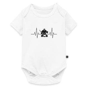 Heartbeat Hockey Gardien de but Sports - Body à manches courtes Premium Bébé - blanc - Devant