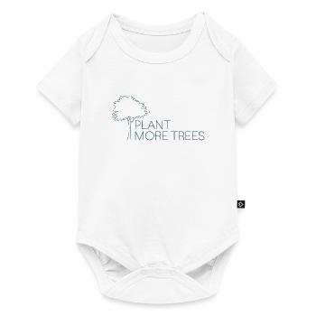 Plant More Trees - Nature Conservation Saying - Baby Premium short-sleeve bodysuit - white - Front
