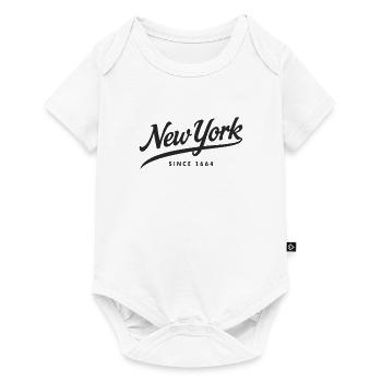 New York Big Apple Since 1664 - Baby Premium Kurzarmbody - Weiß - Vorne