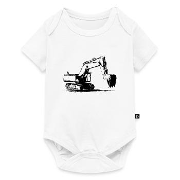 Crawler excavators - Excavators - Crawler excavators - Baby Premium short-sleeve bodysuit - white - Front