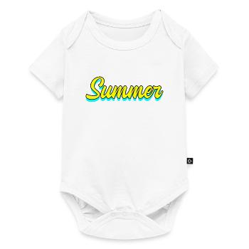 Summer Sommer - Baby Premium Kurzarmbody - Weiß - Vorne