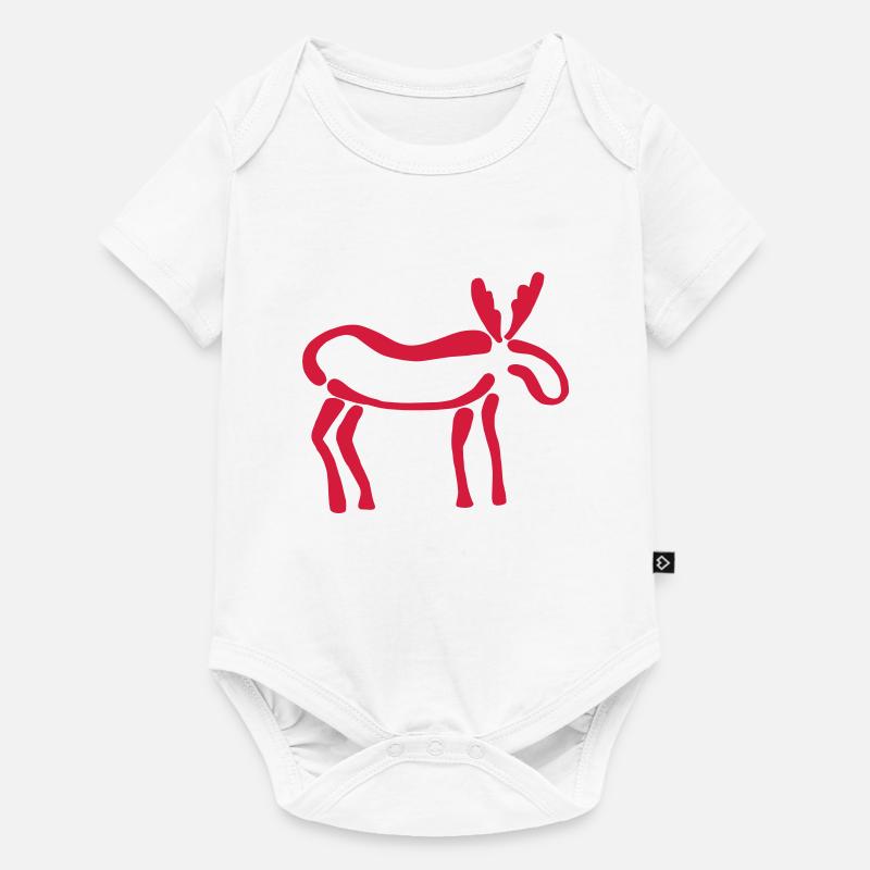 Élan - Body à manches courtes Premium Bébé - blanc
