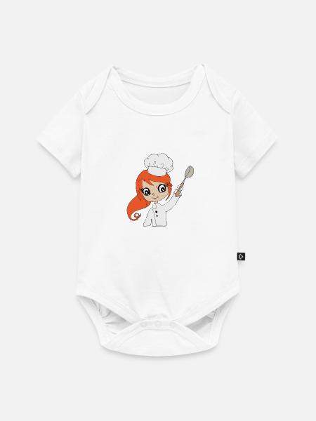 Kinder Chef koch - Baby Premium Kurzarmbody - Weiß